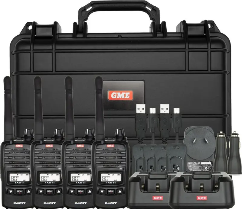 Gme 2 Watt Uhf Cb Handheld Radio - Quad Pack 1