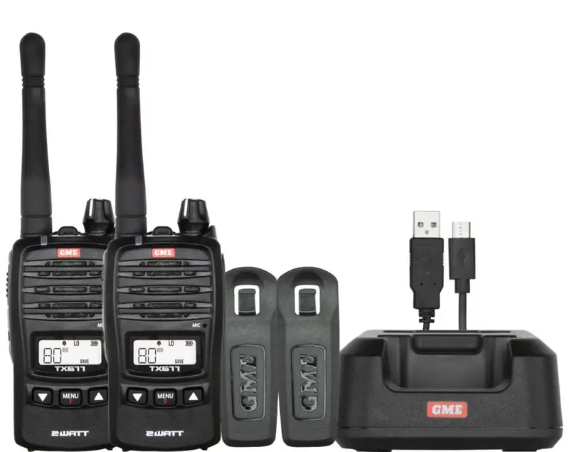 Gme 2 Watt Uhf Cb Handheld Radio - Twin Pack 1