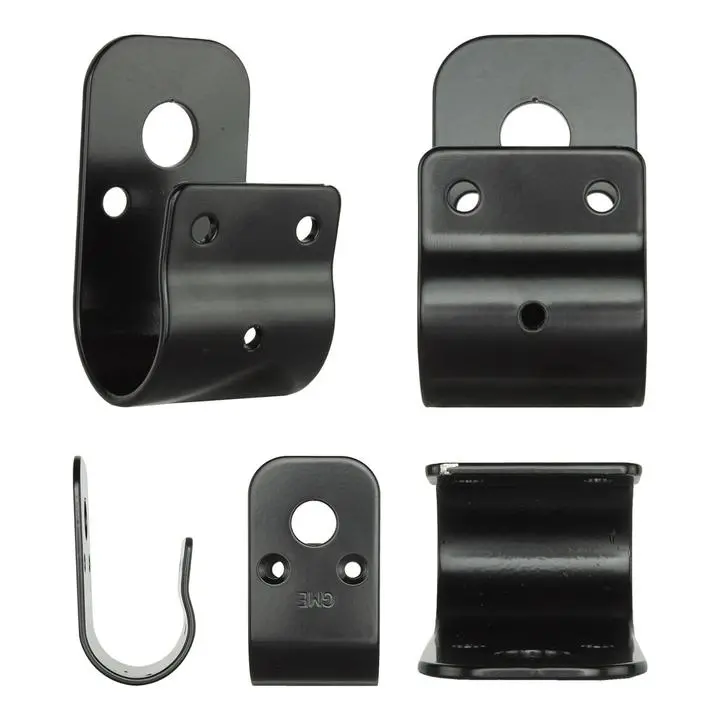 Gme 38Mm Wrap Around Bull Bar Bracket- Black 1