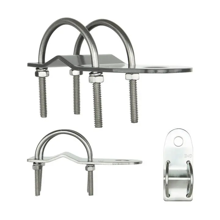 Gme 3Mm Bull Bar Bracket With U Bolts - Stainless Steel 1