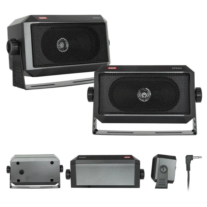 Gme 4 Ohm Extension Speaker Box With Lead & Plug - Black 1