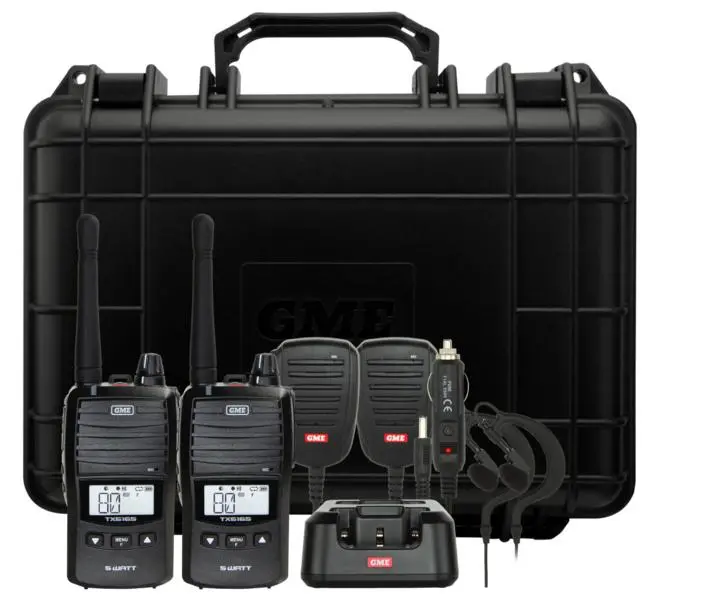 Gme 5/1 Watt Switchable Uhf Cb Handheld Radio Including Accessories - Twin Pack 1