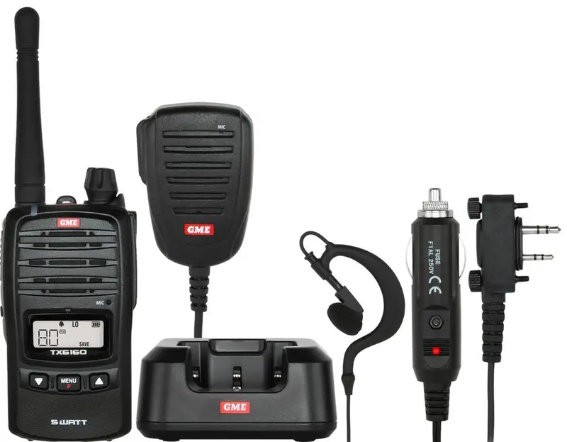 Gme 5 Watt Din Mount Uhf Cb Radio With Wireless Ptt & Scansuitep 1