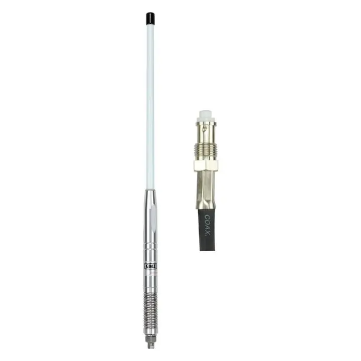 Gme 580Mm Fibreglass Radome Antenna, As001 Spring (2.1Dbi Gain) - White 1