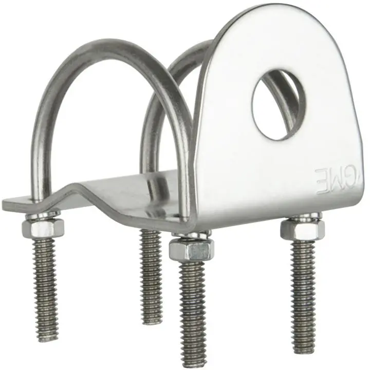 Gme Right Angle Bull Bar Bracket - Stainless Steel 1