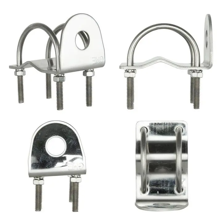 Gme Right Angle Bull Bar Bracket - Stainless Steel 2