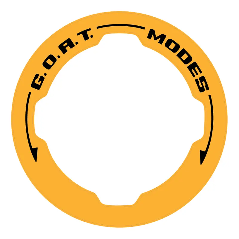 Goat Mode Dial Ring Overlay V2 - 2021+ Bronco 16