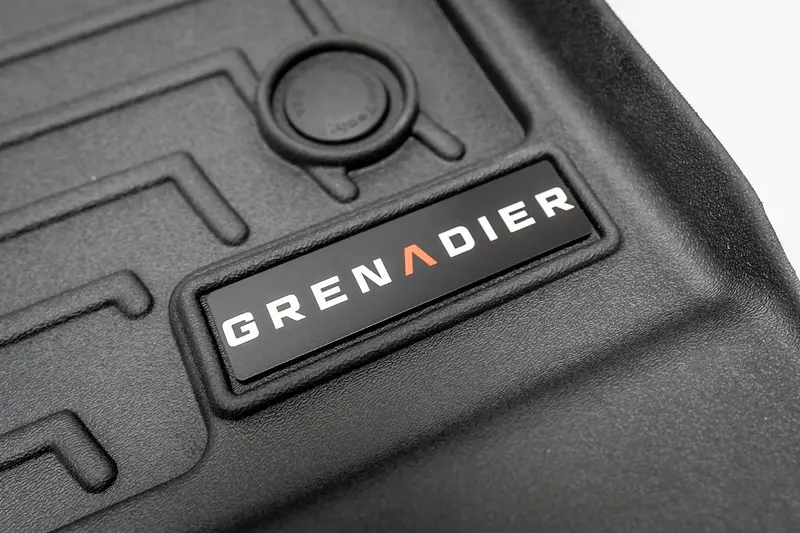 "Grenadier" Weathertech Floor Mat Logo (Etched Acrylic) - Universal 1