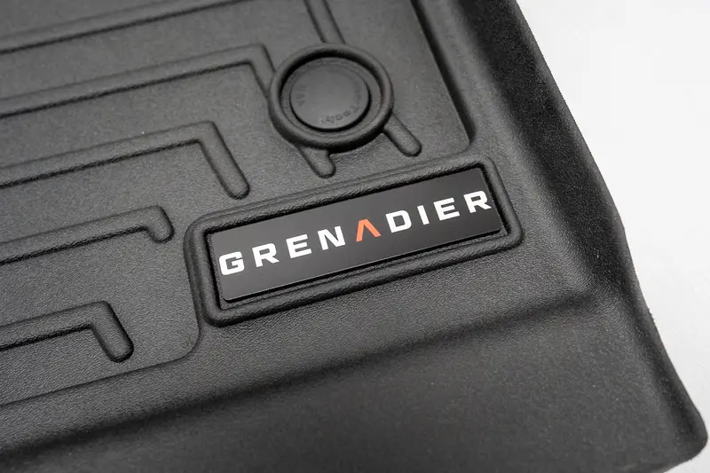 "Grenadier" Weathertech Floor Mat Logo (Etched Acrylic) - Universal 3