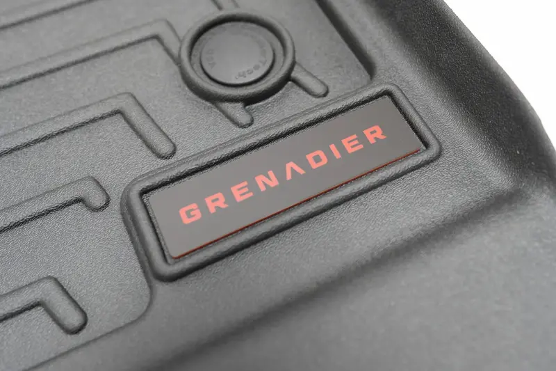 "Grenadier" Weathertech Floor Mat Logo (Etched Acrylic) - Universal 4
