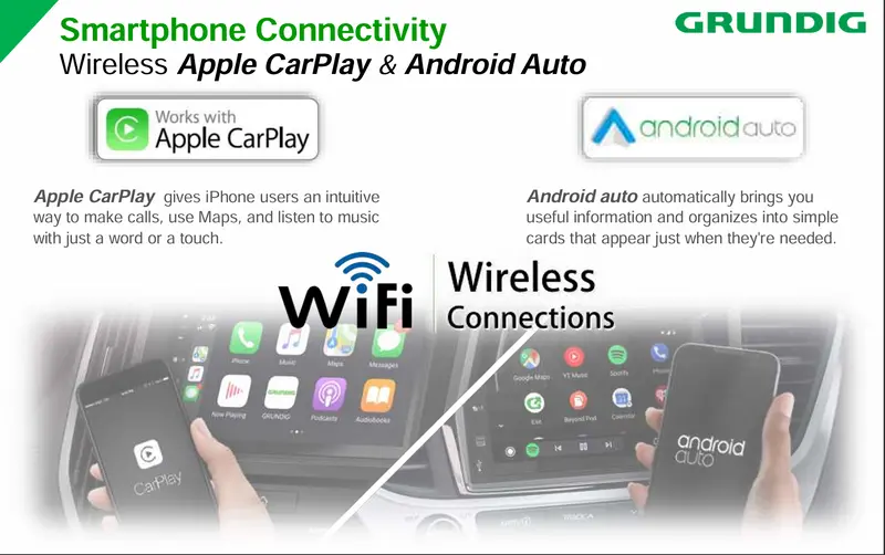 Grundig Wireless Apple Carplay / Android Auto / Iphone & Android Mirror Gx-3900 2
