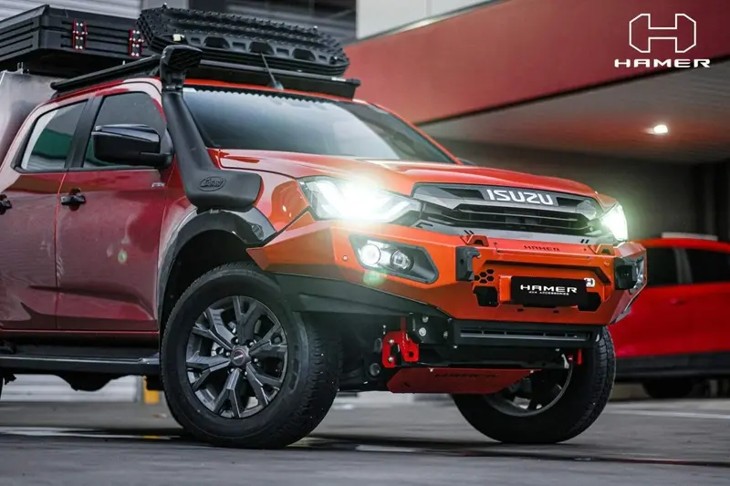 Hamer Isuzu D-Max 2021-Present Bull Bar Prime Series (Incl. Rated Recovery Points) New Face 1