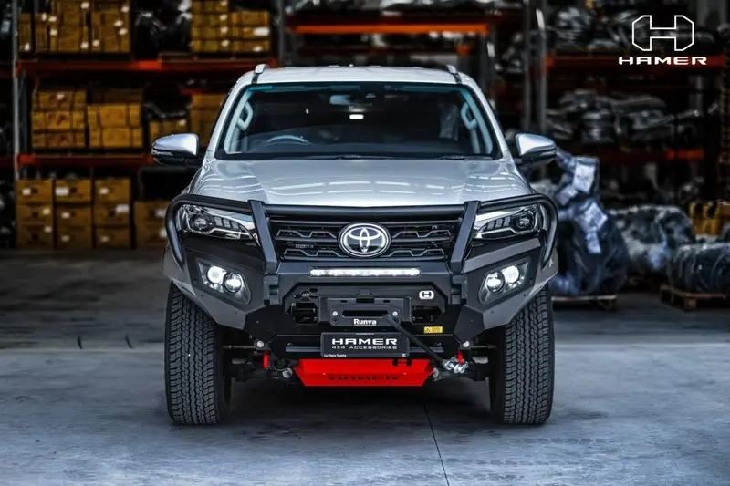 Hamer Toyota Fortuner 2020-Present Bull Bar King Series Plus (Incl. Rated Recovery Points) 1