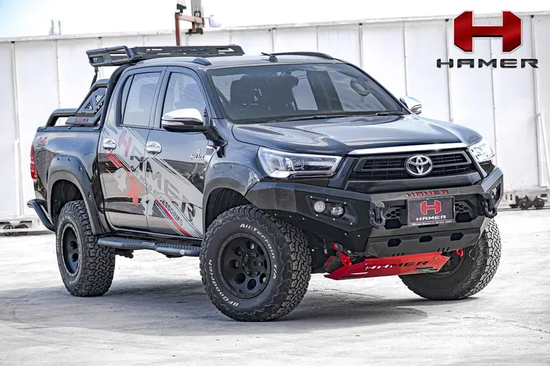 Hamer Toyota Hilux Revo 2020-2023 Bull Bar King Series (Incl. Rated Recovery Points) Fender Model 1