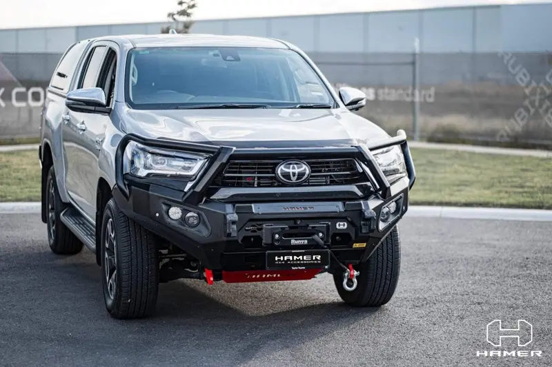 Hamer Toyota Hilux Revo 2020-Present Bull Bar King Series Plus (Incl. Rated Recovery Points) No Fender Model 2