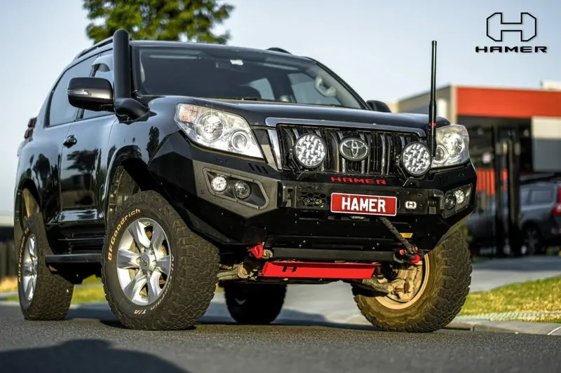Hamer Toyota Landcruiser Prado Prado 150 Series 2009-2013 Bull Bar King Series (Incl. Rated Recovery Points) 1