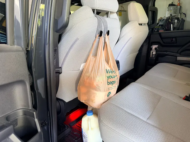 Headrest Seat Hooks For Groceries Purses Bags - 2024+ 4Runner 1