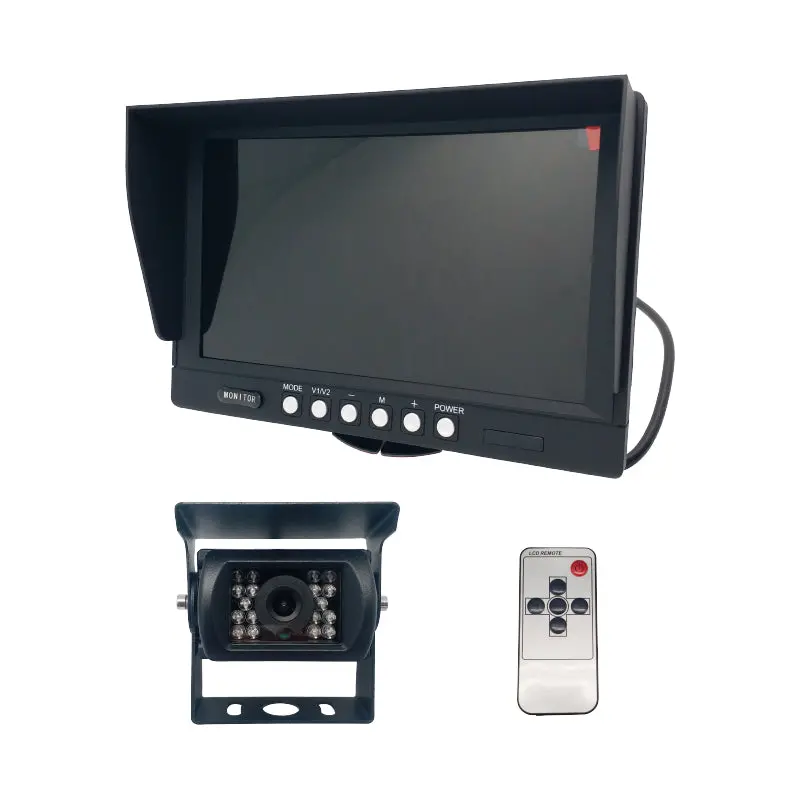 Heavy Duty 24V -Truck / Bus Rear View Camera System With 9" Screen 1