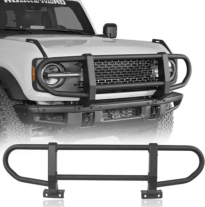 Hooke Road Bronco Front Bumper Brush Grille Guard - 2021+ Bronco W/ Modular Bumper 1
