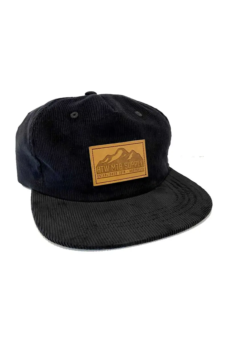 Huck The World Mountains Cord Hat Black 1
