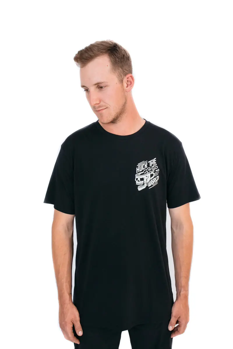 Huck The World Short Sleeve Death Before Decaf Dri-Release Mtb Jersey 1