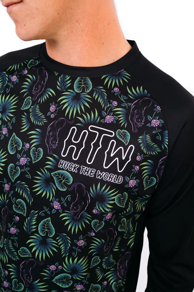 Huck The World Youth Black Panther 3/4 Mtb Jersey 1