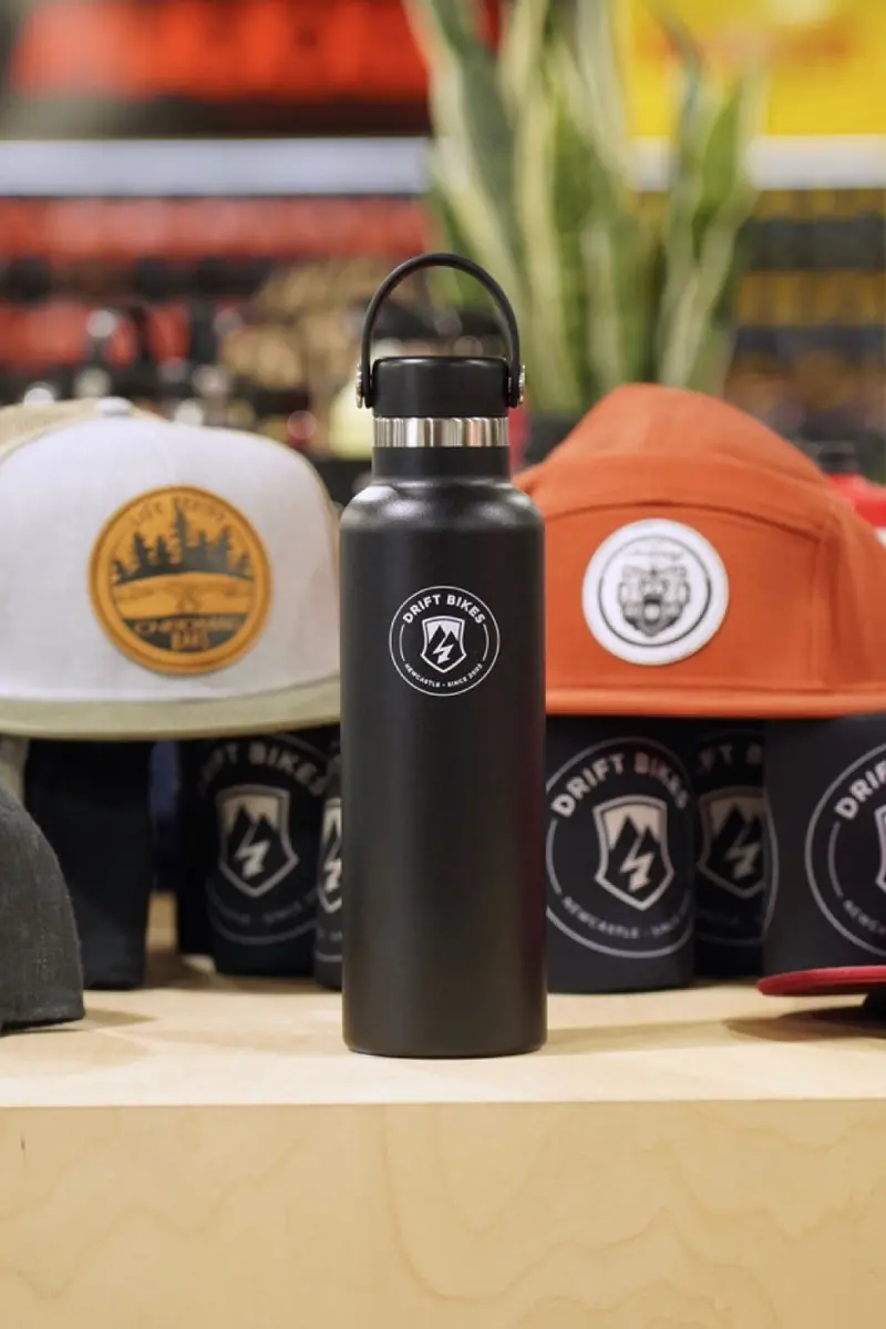 Hydro Flask X Drift Bikes 21Oz (621Ml) Standard Mouth Drink Bottle Black 1