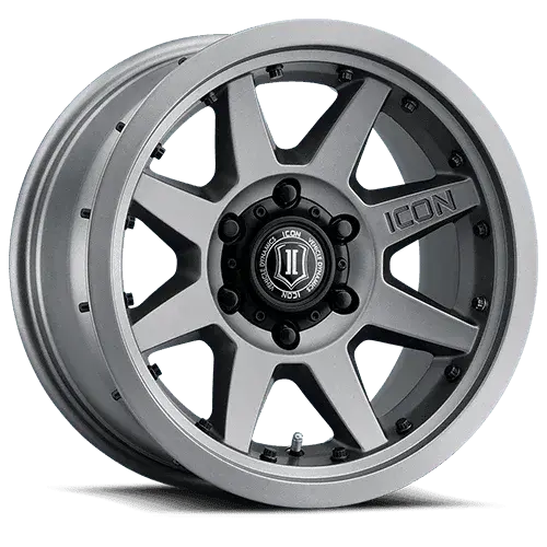 Icon Rebound Pro 17X8.5 6X5.5 0Mm Offset 4.75In Bs 106.1Mm Bore Titanium Wheel - 2021+ Ford Bronco 1