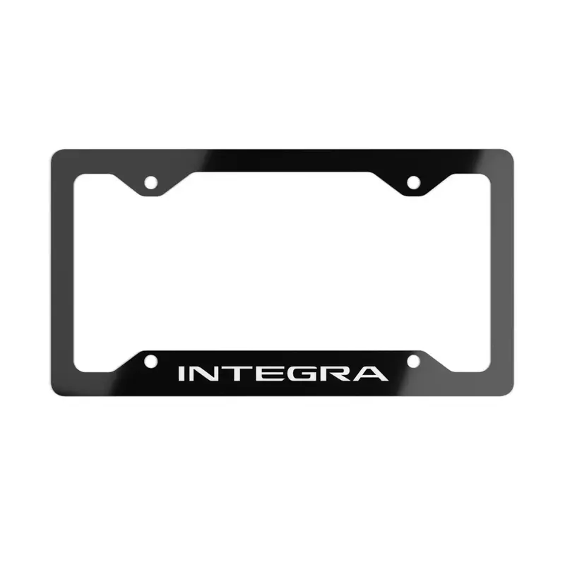"Integra" Metal License Plate Frame V2 - Made In Usa 1