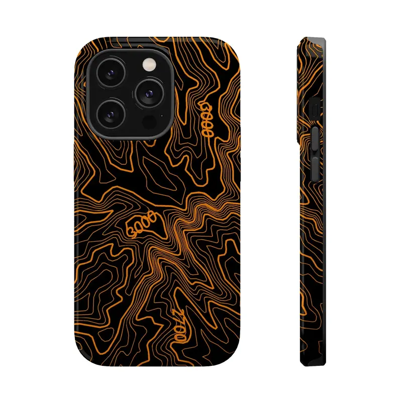 Iphone Magsafe Case - Badlands Topographic Design 11