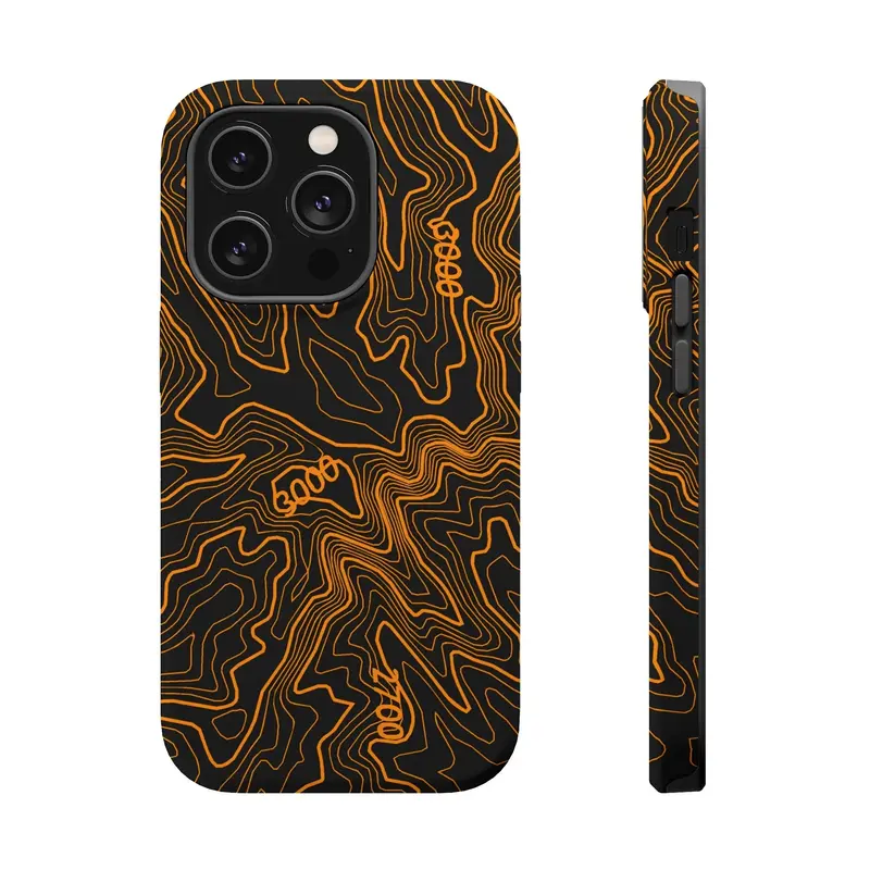 Iphone Magsafe Case - Badlands Topographic Design 12