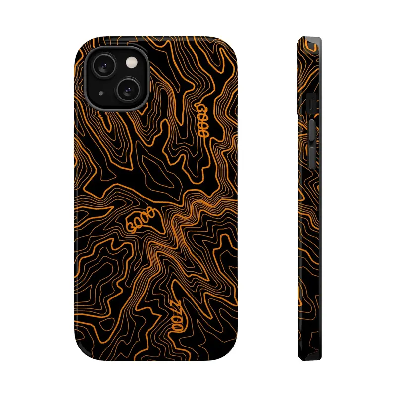 Iphone Magsafe Case - Badlands Topographic Design 13
