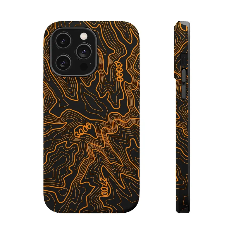 Iphone Magsafe Case - Badlands Topographic Design 16