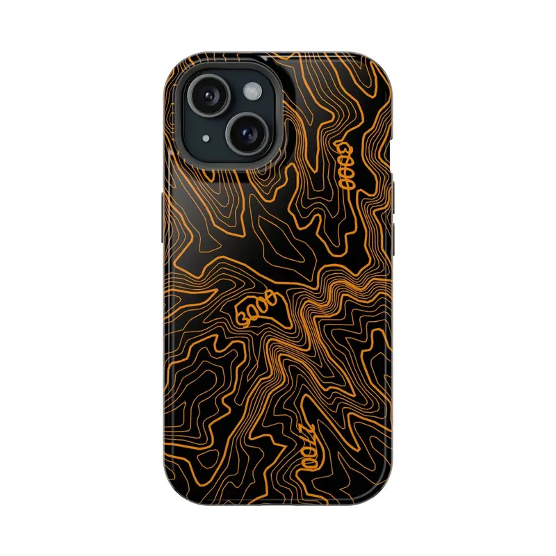 Iphone Magsafe Case - Badlands Topographic Design 17
