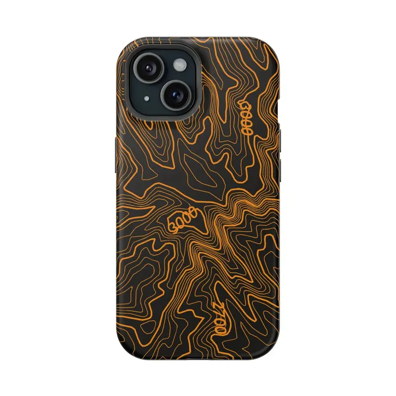 Iphone Magsafe Case - Badlands Topographic Design 18