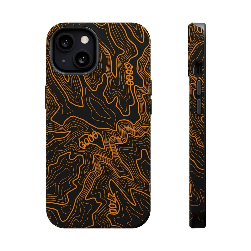 Iphone Magsafe Case - Badlands Topographic Design 18