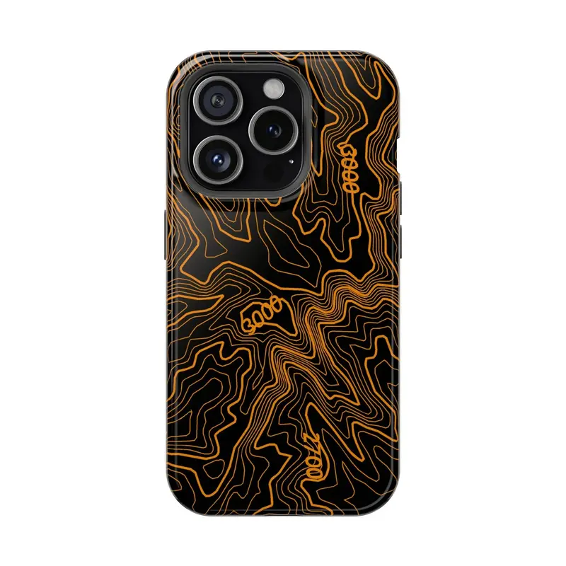 Iphone Magsafe Case - Badlands Topographic Design 19