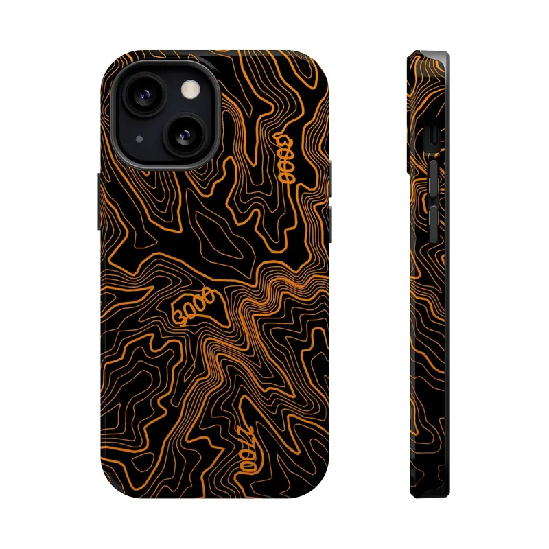 Iphone Magsafe Case - Badlands Topographic Design 19