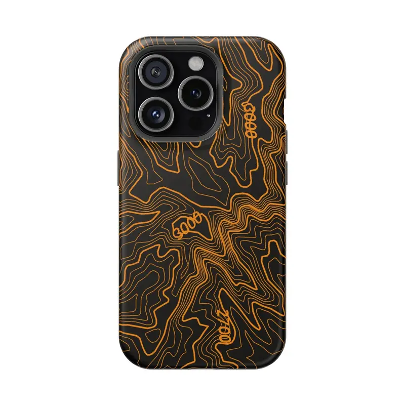 Iphone Magsafe Case - Badlands Topographic Design 20