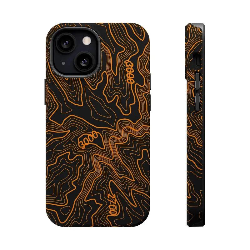 Iphone Magsafe Case - Badlands Topographic Design 20