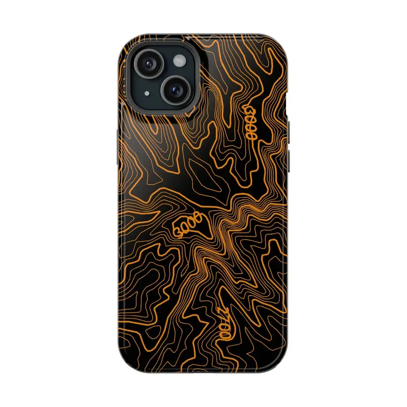 Iphone Magsafe Case - Badlands Topographic Design 21