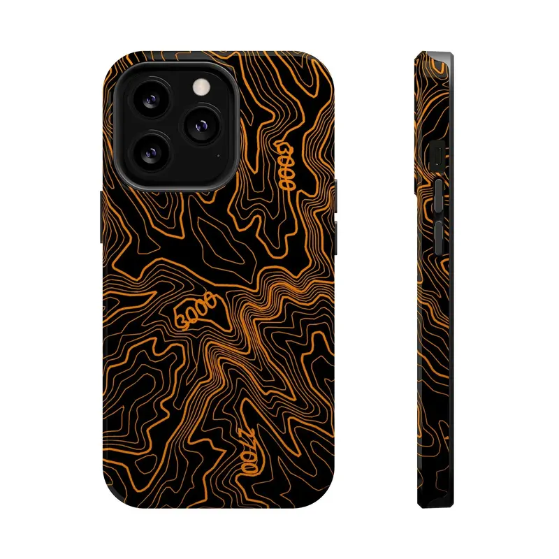 Iphone Magsafe Case - Badlands Topographic Design 21
