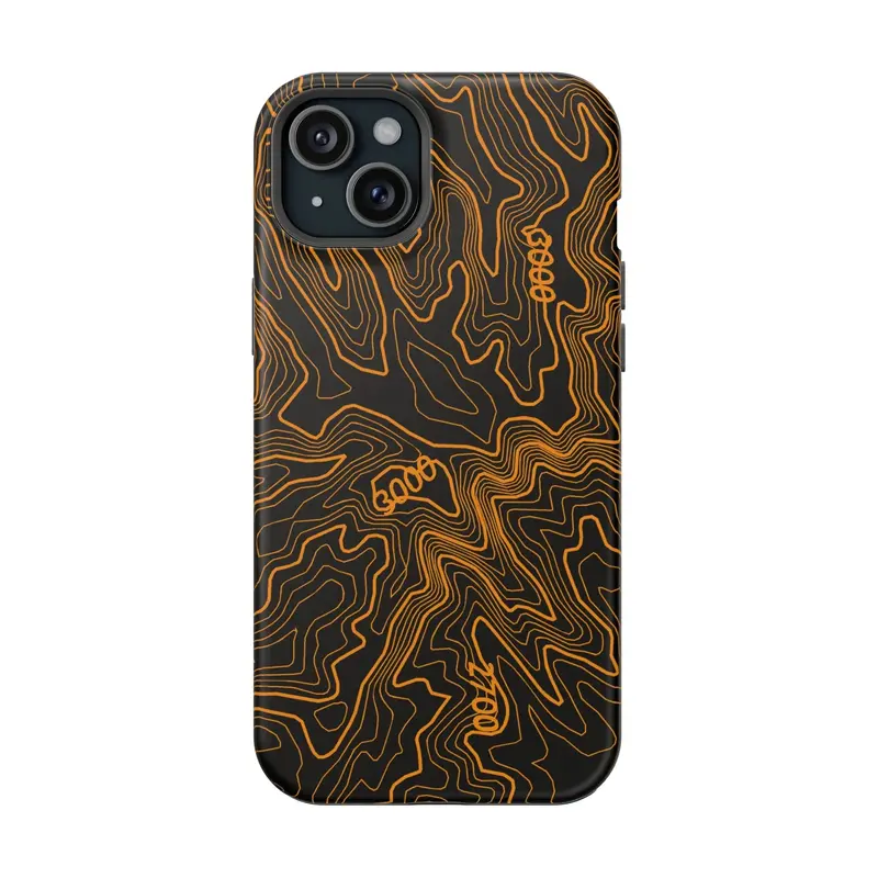 Iphone Magsafe Case - Badlands Topographic Design 22