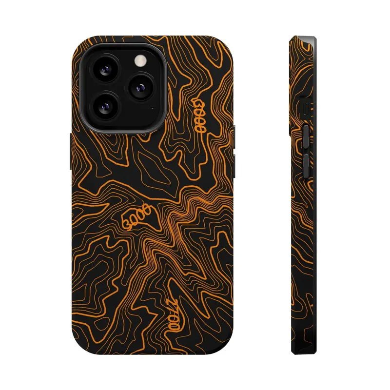Iphone Magsafe Case - Badlands Topographic Design 22