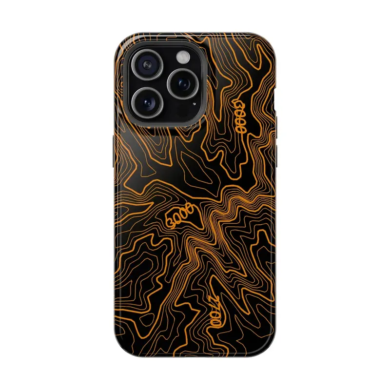 Iphone Magsafe Case - Badlands Topographic Design 23
