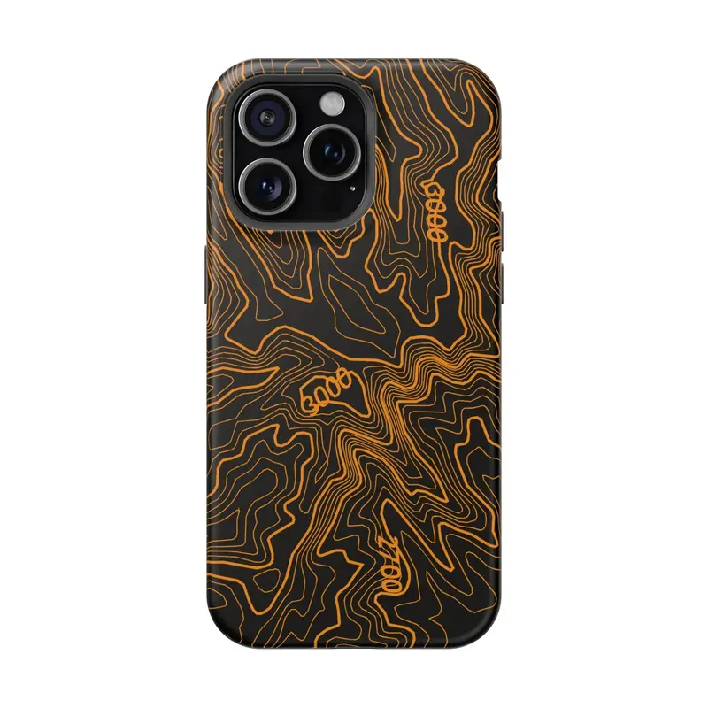 Iphone Magsafe Case - Badlands Topographic Design 24
