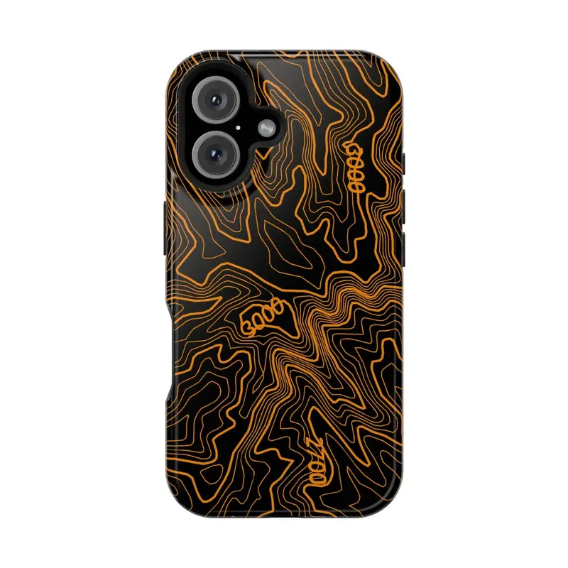 Iphone Magsafe Case - Badlands Topographic Design 25