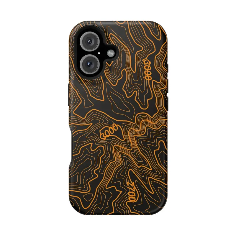 Iphone Magsafe Case - Badlands Topographic Design 26