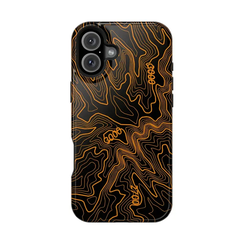Iphone Magsafe Case - Badlands Topographic Design 29