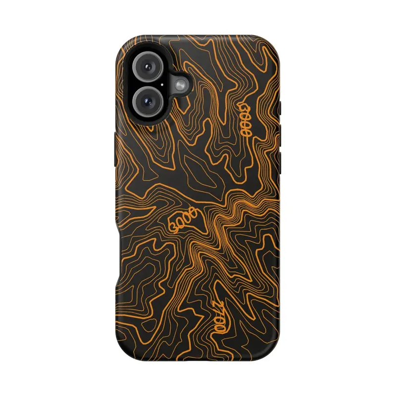 Iphone Magsafe Case - Badlands Topographic Design 30